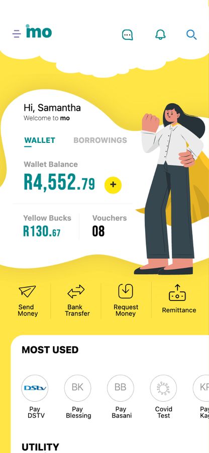 Wallet dashboard