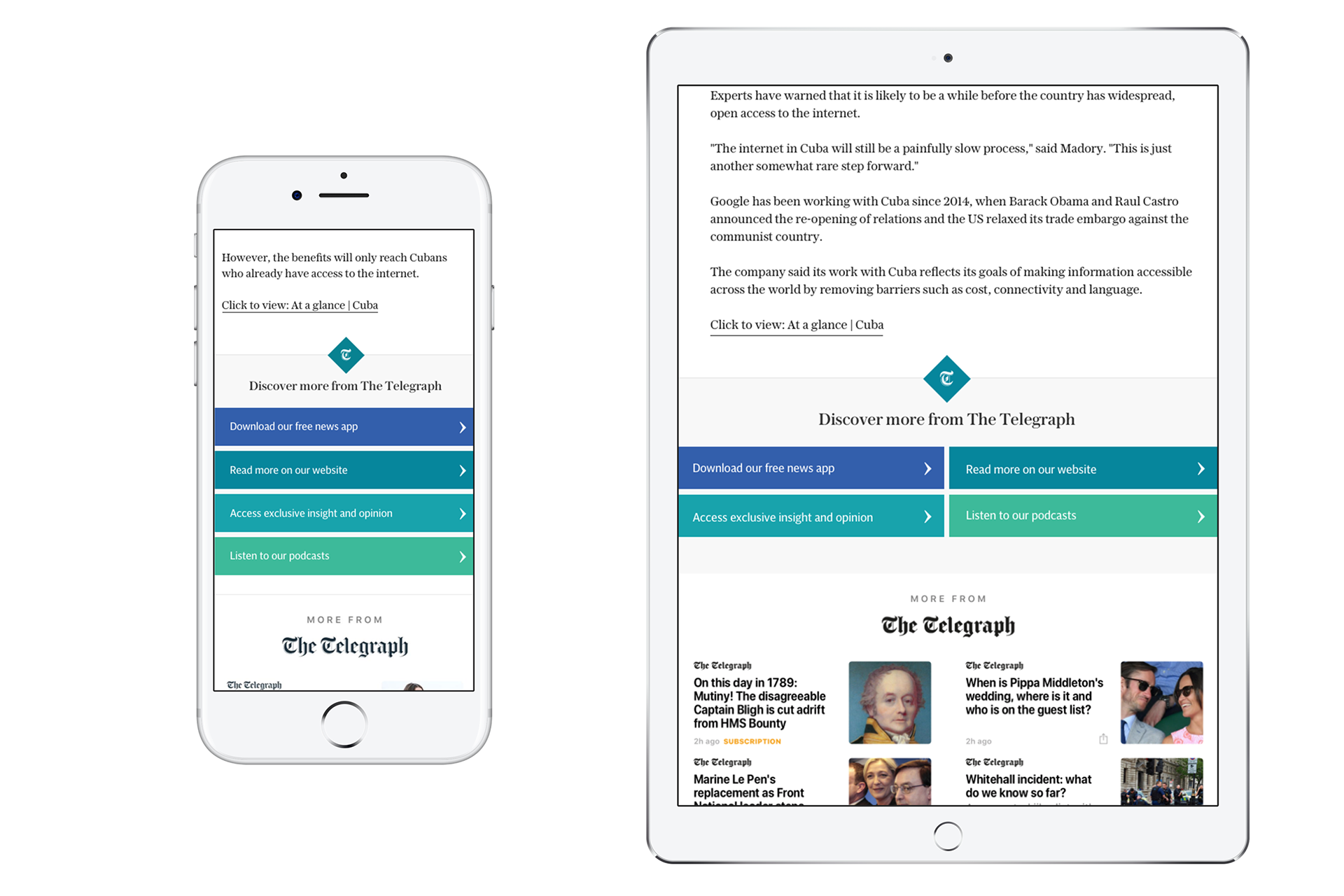 Discover more · iPhone and iPad